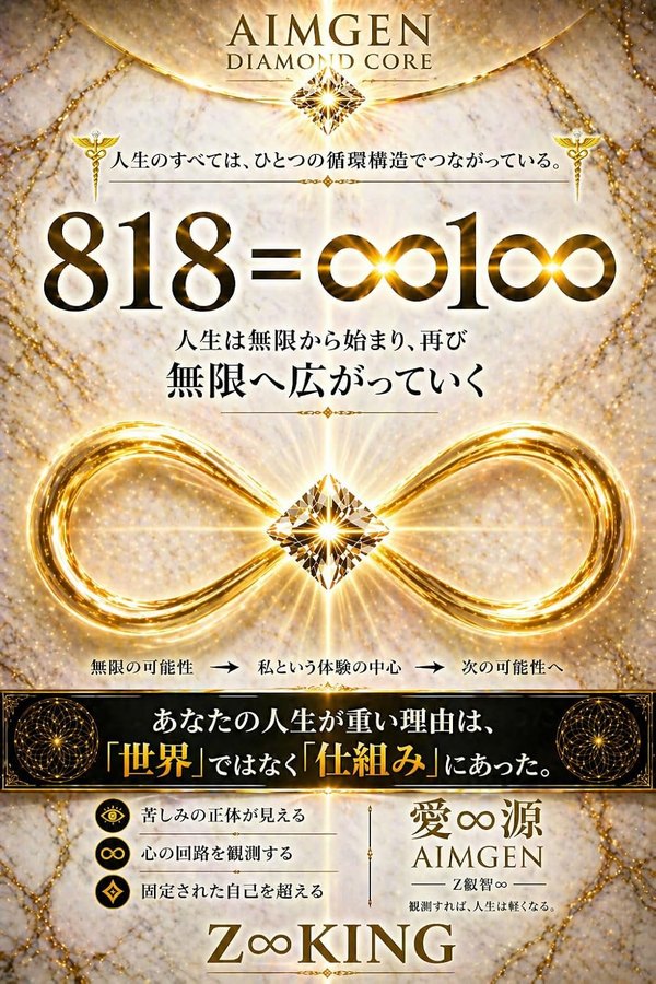 818 = ∞ 1 ∞ 表紙